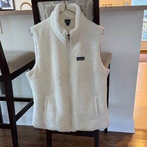 Patagonia Women's White Fleece Vest